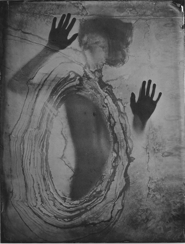 Renata Vogl scanned original ferrotype, let me out,  original size 13x10 cm